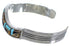 Multicolor Inlay Genuine Sterling Silver Cuff Bracelet AS39728